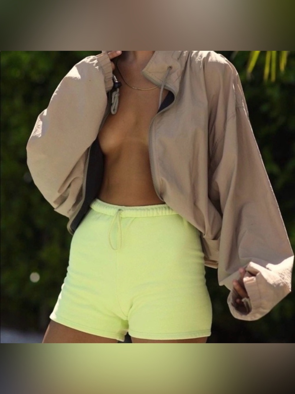 Joah Brown Fitted Sweatshorts in Melon size XS/S